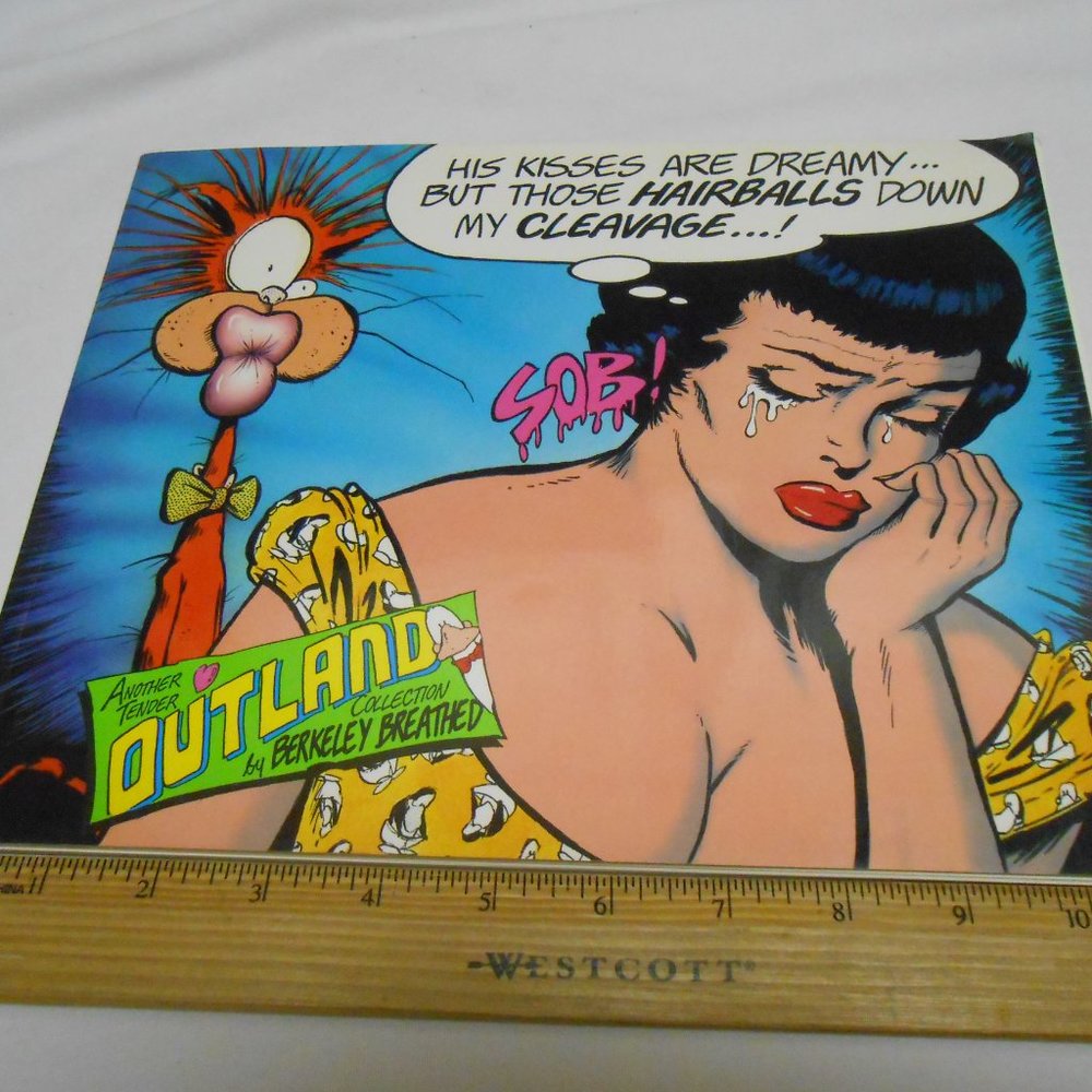 VTG rare His Kisses Are Dreamy But Those Hairballs Down My Cleavage Comic Book